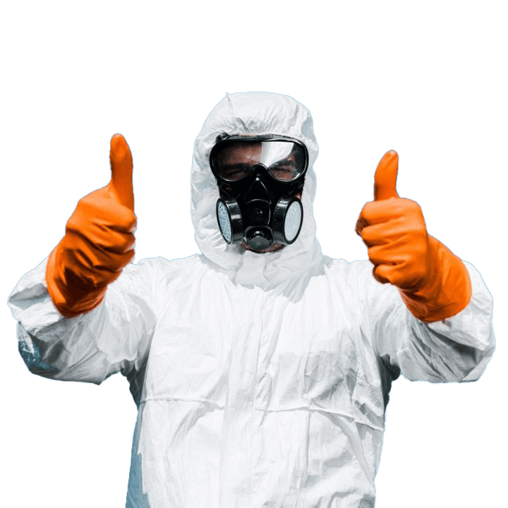 operaio di www.disinfestare.it con maschera